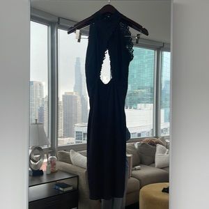 Sexy open front dress